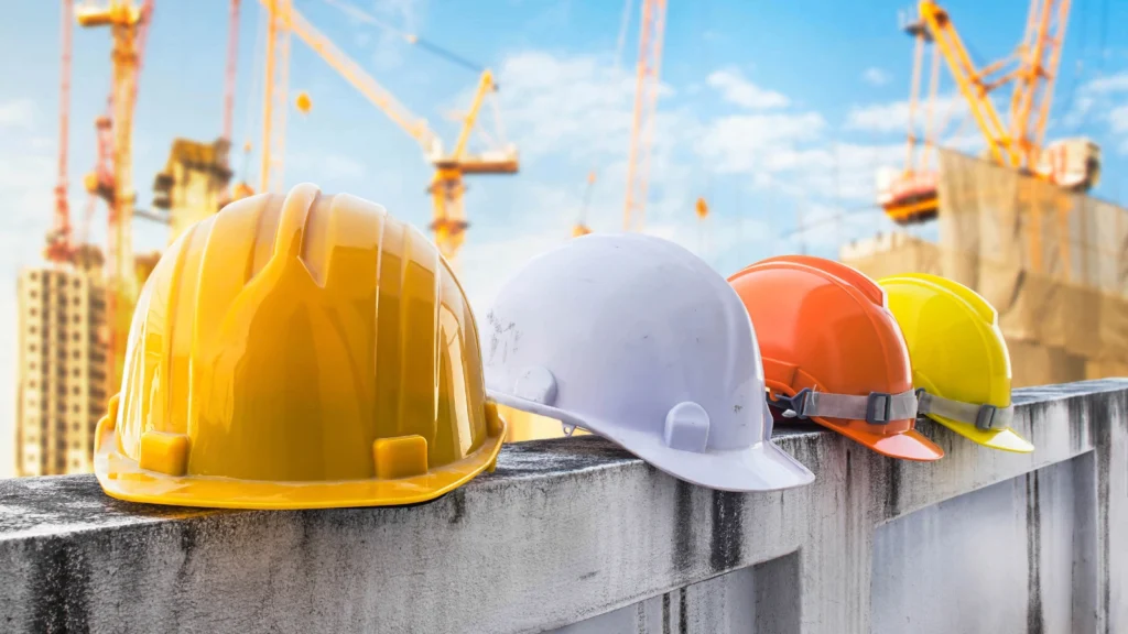 construction helmets
