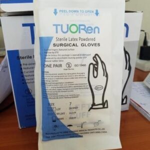 Sterile Latex Powdered Surgical Gloves- Packet of 50 pairs