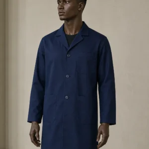 Navy Blue Dust Coat