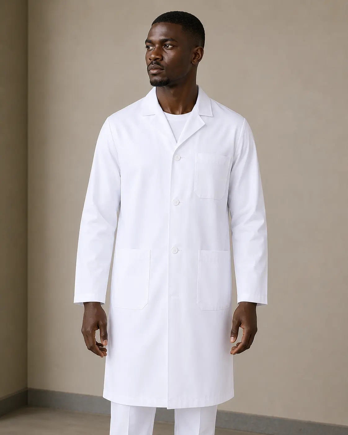 white dustcoat l