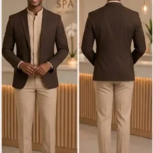 Men's Spa Reception Blazer Uniform