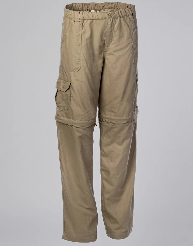 Khaki safari trousers
